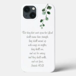 Isaiah 40:31 Bible Verse Shabby chic Telefonväska
