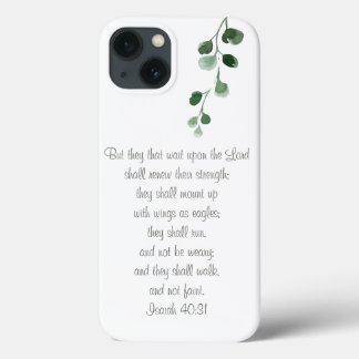 Isaiah 40:31 Bible Verse Shabby chic Telefonväska