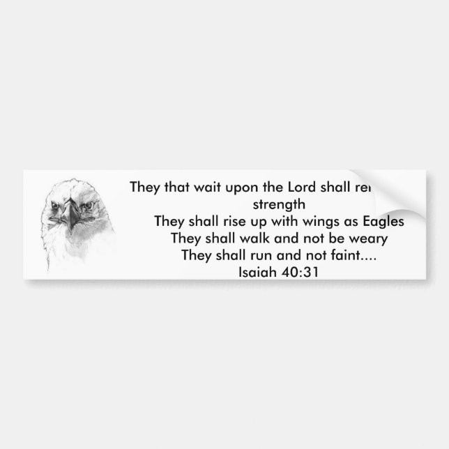 Isaiah 40:31 bildekal (Framsidan)