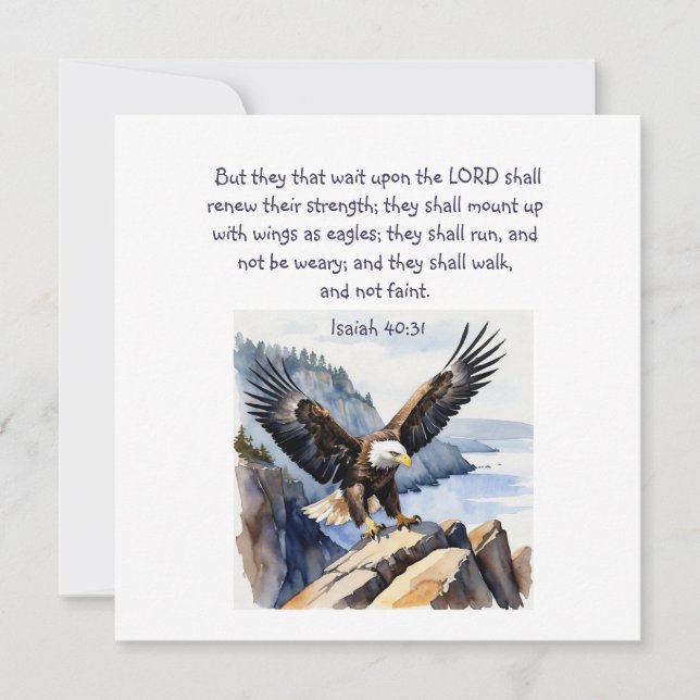 Isaiah 40:31 De som väntar på Herren (Framsida)
