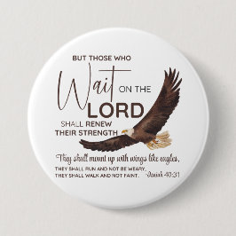 Isaiah 40:31 De som väntar på skriften Knapp