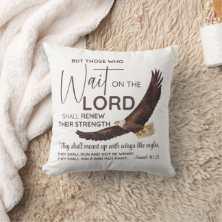 Isaiah 40:31 De som väntar på skriften Kudde