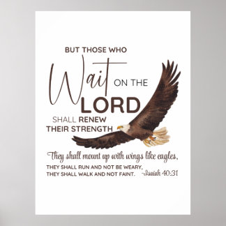 Isaiah 40:31 De som väntar på skriften Poster