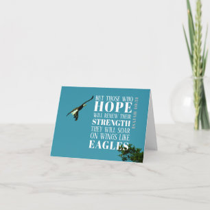 Isaiah 40:31 Eagle Folded Notecard Kort