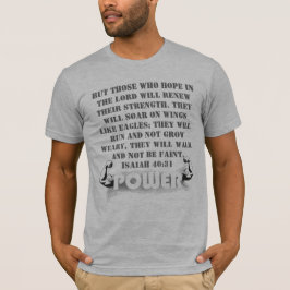 Isaiah 40:31 Faith Religion Andlig God Pray T-shirt