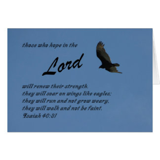 Isaiah 40:31 hälsningskort