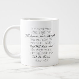 Isaiah 40:31 Hope Bible Verse Mug  Jumbo Mugg