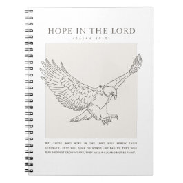 Isaiah 40:31 Hope in the Lord Anteckningsbok