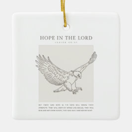 Isaiah 40:31 Hope in the Lord Julgransprydnad Keramik