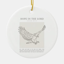 Isaiah 40:31 Hope in the Lord Julgransprydnad Keramik