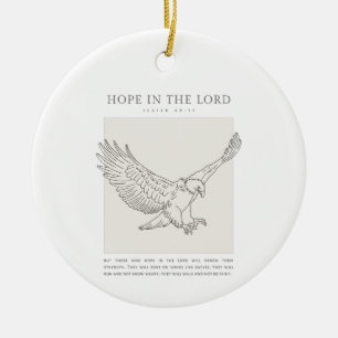 Isaiah 40:31 Hope in the Lord Julgransprydnad Keramik
