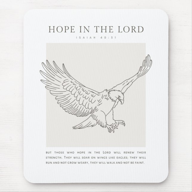 Isaiah 40:31 Hope in the Lord Musmatta (Framsidan)