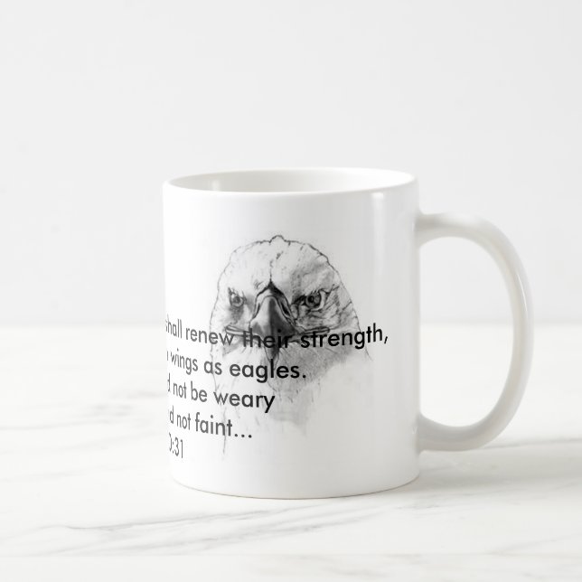 Isaiah 40:31 kaffemugg (Höger)