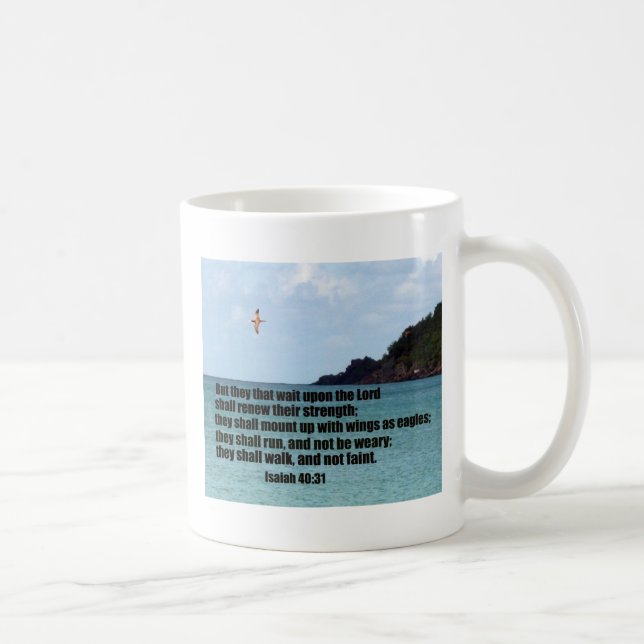 Isaiah 40:31 kaffemugg (Höger)