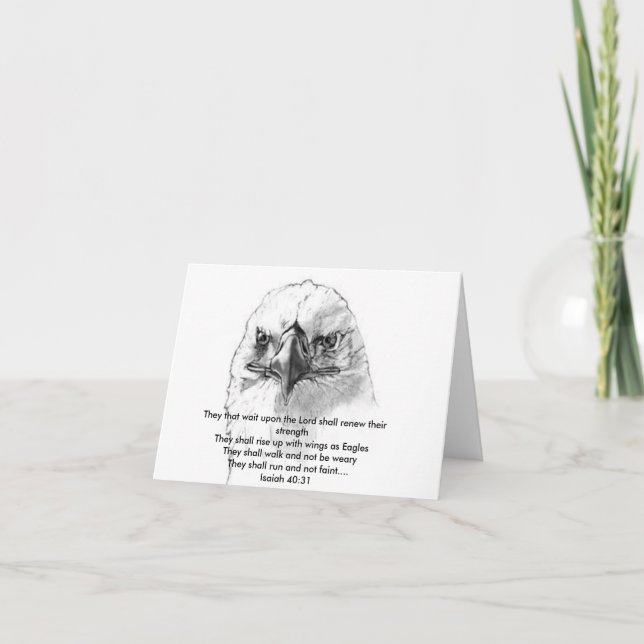 Isaiah 40:31 kort (Framsida)