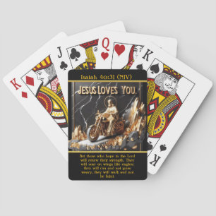 Isaiah 40:31 Med starka AI Art. Casinokort