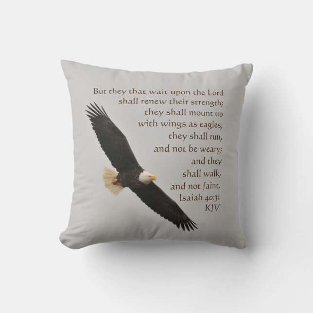 Isaiah 40:31 men de väntar på Herren Kudde (Framsida)