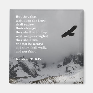 Isaiah 40:31 - Men de väntar på Herren Magnet