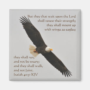 Isaiah 40:31 men de väntar på Herren Magnet