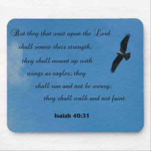 Isaiah 40:31 men de väntar på Herren.. Musmatta