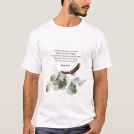 Isaiah 40:31 Montera med vingar som örlar T Shirt