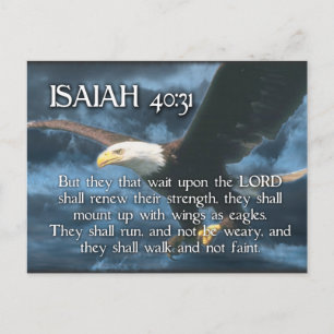 ISAIAH 40:31 Montering med vinge som EGFJ Vykort