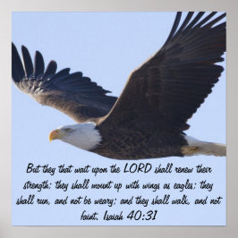 Isaiah 40:31 Öagle Peace Kärlek Destiny Gifts Poster