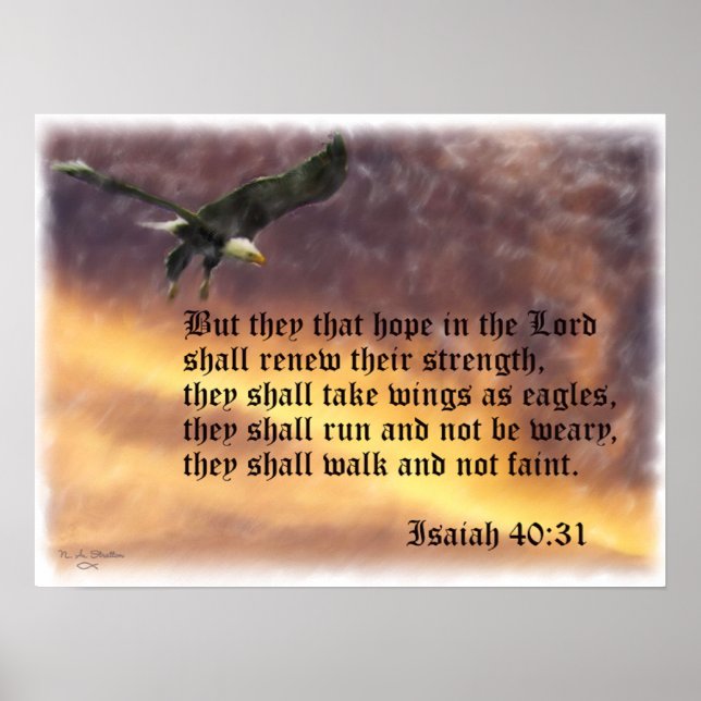 Isaiah-40:31 Poster (Framsidan)