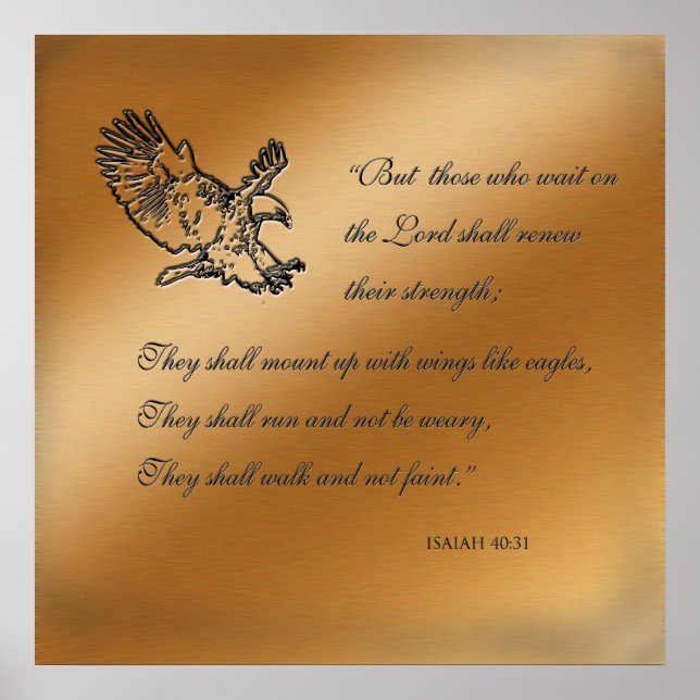 Isaiah 40:31 Poster (Framsidan)
