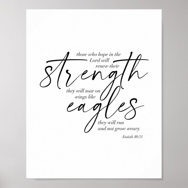 Isaiah 40:31 poster (Framsidan)