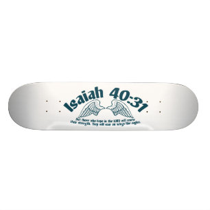 Isaiah 40:31 skateboard bräda 19,5 cm