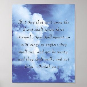 Isaiah 40:31 Skripturposter Poster