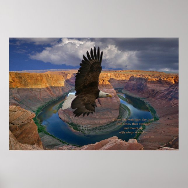 Isaiah 40:31 Skriptutskrift Poster (Framsidan)
