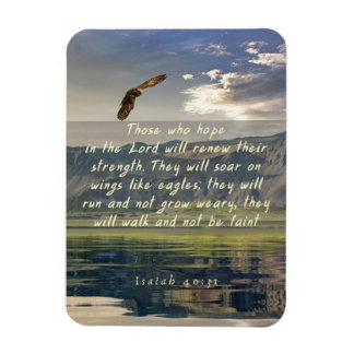 Isaiah 40:31 Soar på vingar som örnmagnet Magnet