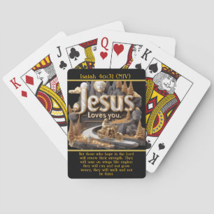 Isaiah 40:31 Stiga upp med Jesus Casinokort