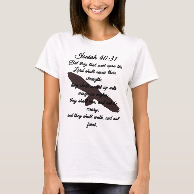 Isaiah 40:31 t shirt (Framsida)
