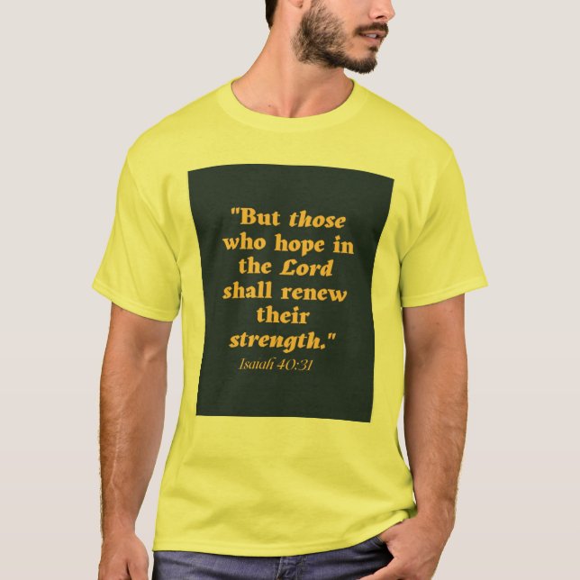 ISAIAH 40:31 T SHIRT (Framsida)