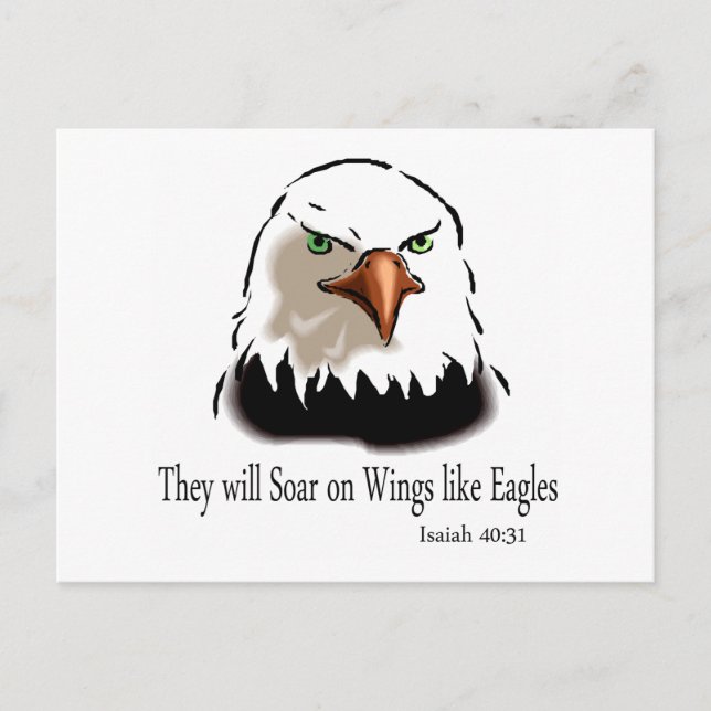 Isaiah 40 31 vykort (Framsida)