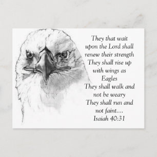 Isaiah 40:31 vykort