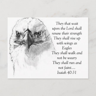 Isaiah 40:31 vykort