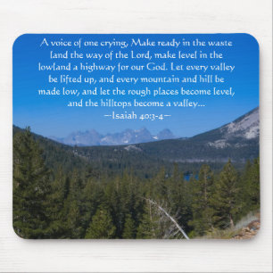 Isaiah 40:3-4 Mammoth Sjöar Mousepad Musmatta