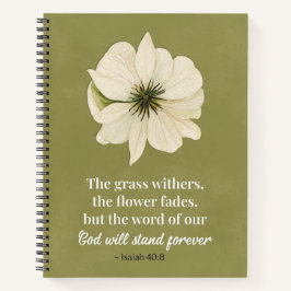 Isaiah 40:8 Blommigt Bible Verse Christian Journal