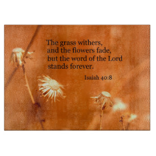 Isaiah 40:8 Grässen och blommorna bleknar