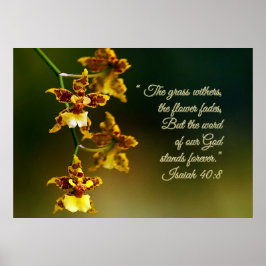 Isaiah 40:8, inspirationsplan poster