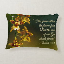 Isaiah 40:8, inspirationsplan prydnadskudde