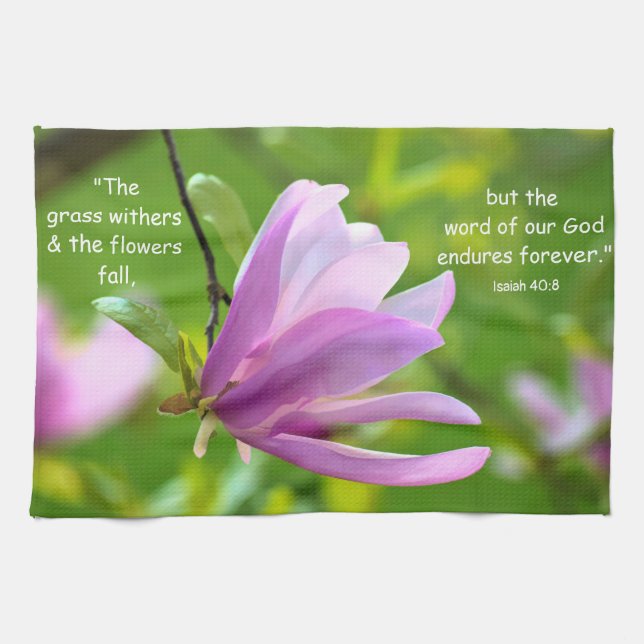 Isaiah 40:8 Kitchen Towel Kökshandduk (Horisontell)