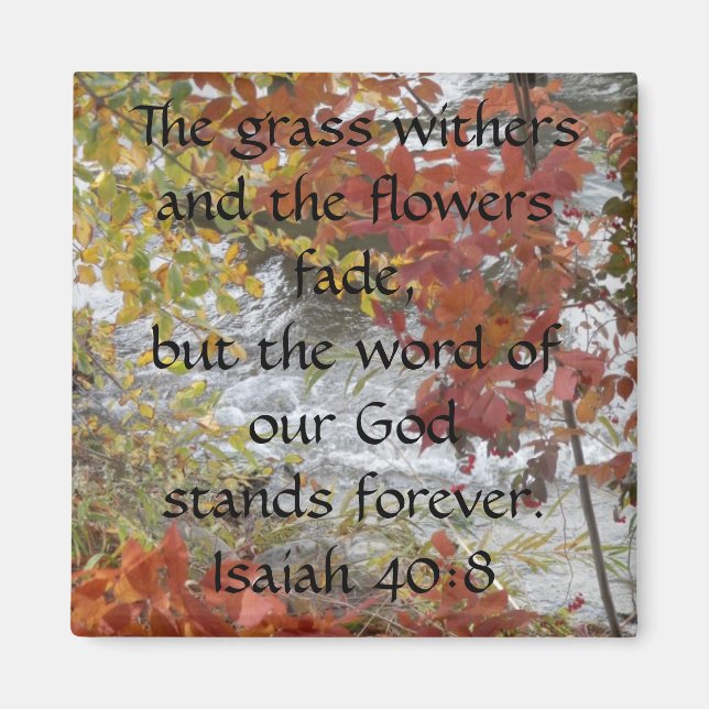 Isaiah 40:8 magnet (Framsidan)