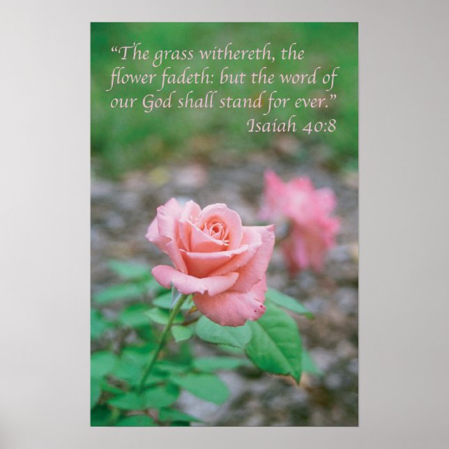 Isaiah 40:8 poster (Framsidan)