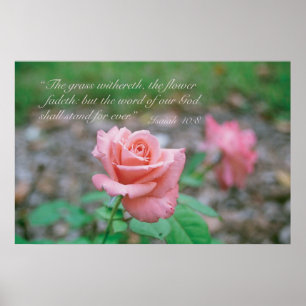 Isaiah 40:8 poster