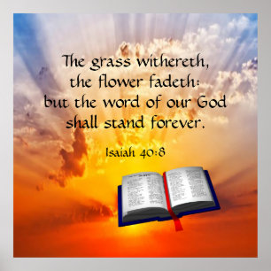Isaiah 40:8 poster
